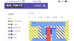 Inverter layout generated with SiliWiz