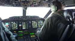 Airplane cockpit