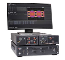 Optical transceiver manufacturing test station